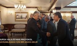 Bursa Valiliği’nde protokol bayramlaşmak için bir araya geldi