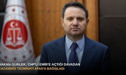Bakan Gürlek, CHP'li Emir'e açtığı davadan kazandığı tazminatı AFAD'a bağışladı
