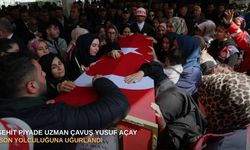 Şehit Piyade Uzman Çavuş Yusuf Açay son yolculuğuna uğurlandı