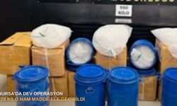 Bursa’da dev operasyon: 728 kilo ham madde ele geçirildi
