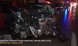 Bursa’da sabaha karşı korkunç zincirleme kaza! Çok sayıda yaralı var