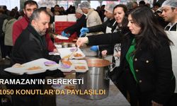 Ramazan’ın bereketi 1050 Konutlar’da paylaşıldı