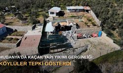 Mudanya’da kaçak yapı yıkımı gerginliği: Köylüler tepki gösterdi