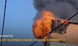 Bursa’da çatı katında çıkan yangın korkuttu