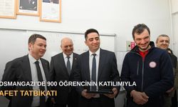 Osmangazi’de 900 öğrencinin katılımıyla afet tatbikatı