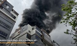 Bursa'da korku dolu dakikalar: Alevlerin arasında kaldılar!