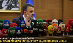 Bursa’da Şahin Biba dönemi: Su fiyatlarından Bursaspor’a müjde dolu ilk meclis