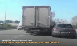 Bursa’da tartışmalı yol ayrımı: Sürücülerin şerit inadı aynı noktada ikinci kazayı getirdi!