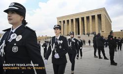 Emniyet teşkilatından Anıtkabir'e "181. yıl" ziyareti
