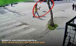 Bursa'da kan donduran pişkinlik: Şehit heykelini çalıp "çöpten aldım" dedi!