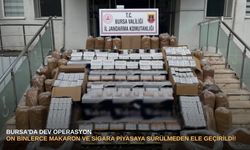 Bursa'da dev operasyon: On binlerce makaron ve sigara piyasaya sürülmeden ele geçirildi!