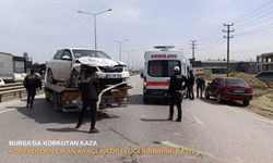 Bursa'da korkutan kaza: Kontrolden çıkan araçlar ortalığı birbirine kattı!
