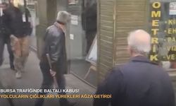 Bursa trafiğinde baltalı kabus!  Yolcuların çığlıkları yürekleri ağza getirdi