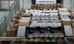 Bursa’da dev operasyon: Milyonlarca kaçak ürün ele geçirildi!