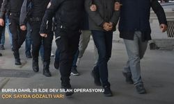 Bursa dahil 25 ilde dev silah operasyonu: Çok sayıda gözaltı var!
