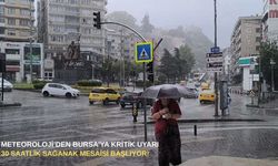 Meteoroloji’den Bursa’ya kritik uyarı: 30 saatlik sağanak mesaisi başlıyor!