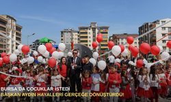 Bursa’da çocuklar istedi, Başkan Aydın hayalleri gerçeğe dönüştürdü!