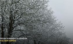 Nisan sonunda Uludağ'da kış geri döndü