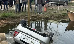 Bursa’da akıllara durgunluk veren kaza: Otomobil gölün derinliklerine gömüldü!