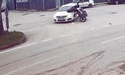 Bursa’da korkutan çarpışmada sürücü metrelerce öteye savruldu!