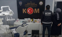 İnegöl'de merdiven altı diş muayenehanesine KOM darbesi