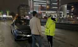 Bursa'da trafik denetiminde gündem olan o anlar!