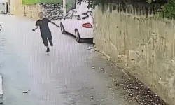 Bursa’da pes dedirten anlar! Telefonu böyle uçurdu...
