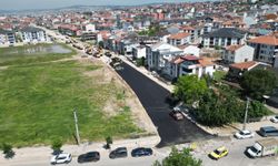 Bursa’da 2 bin ton asfaltla o cadde yenilendi!