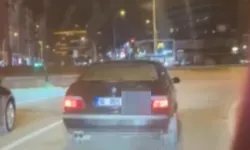 Bursa’da saniyelerle kurtarılan facia! Drift yapan araç ortalığı karıştırdı