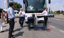 Bursa'da yolcu otobüsü yayaya çarptı! Kadın ağır yaralandı