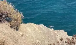 Bursa Mudanya'da Heyelan Anları Denizdekileri Korkuttu
