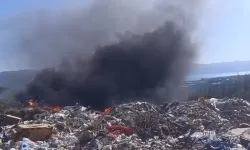 İznik'te çöplük alan alev alev yandı! Ekipler sevk edildi