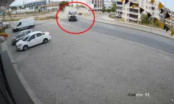 Bursa’da hafriyat kamyonu dehşeti! Kaza anı kamerada