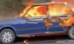 Bursa Orhaneli’de otomobil yangını! Seyir halindeyken alevlere teslim oldu