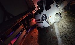 Bursa’da korkunç kaza! iki kamyon çarpıştı