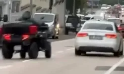 Bursa’da ATV ile drift ve makas kamerada!