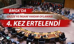 BMGK'da Gazze'ye insani yardım oylaması 4. kez ertelendi