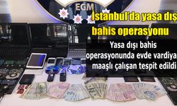 İstanbul'da yasa dışı bahis operasyonu