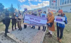 Ankara'da HPV aşısı için basın açıklaması