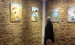 Beyoğlu'nda Filistin konulu resim sergisi açıldı