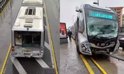Avcılar’da iki metrobüs çarpıştı