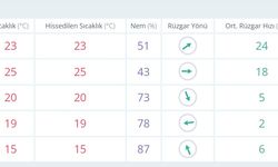 Bursa hava durumu