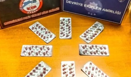 Keşan'da 103 adet sentetik ecza ele geçirildi