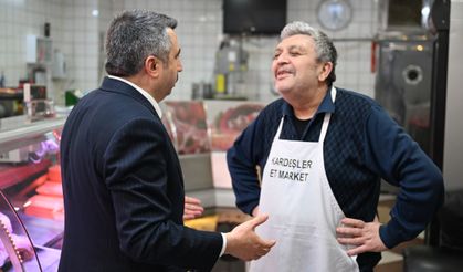 BAŞKAN YILMAZ, KOMŞU ZİYARETİNDE