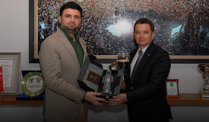 Başkan Erkan Aydın’dan Bursaspor’a tebrik ziyareti