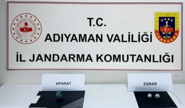 Adıyaman’da operasyon: 180 adet uyuşturucu madde ele geçirildi