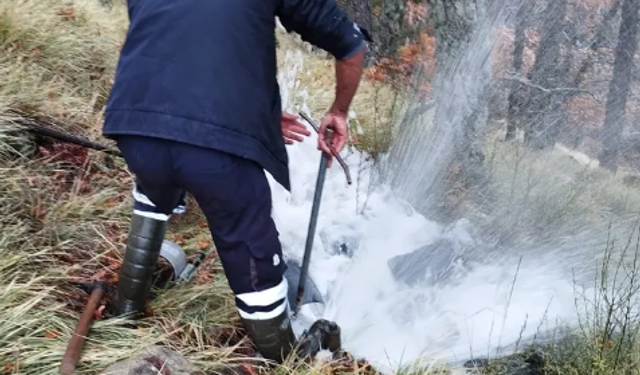 Edremit'te su hattı sorunlarına çözüm