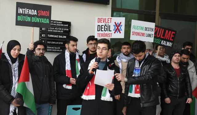 BTÜ'lü öğrenciler Gazze için tek yürek