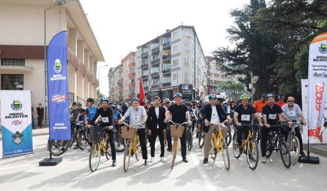 İnegöl’de Pedallar Temiz Gelecek İçin Döndü
