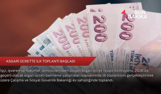 Asgari ücrette ilk toplantı başladı